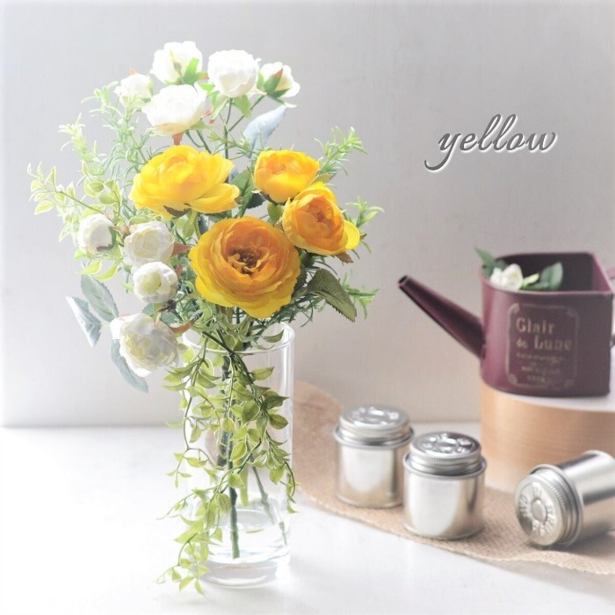 マジカルウォーター ワンランク上の贈り物にも 枯れない こぼれない 光触媒 アレンジ 造花 バラ インテリア ギフト