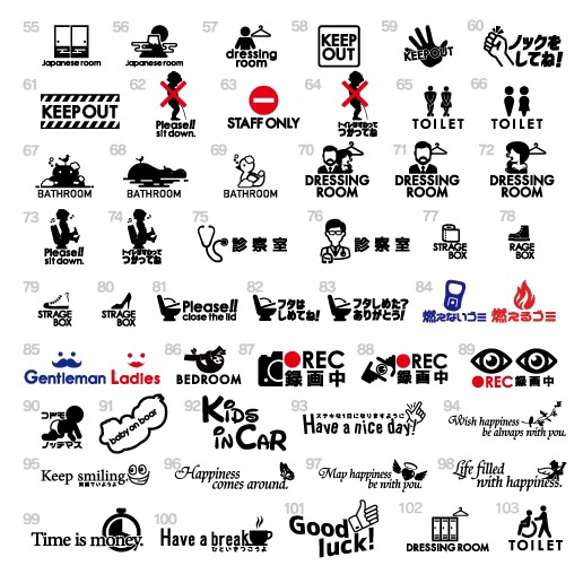 191トカゲのバスルームサインステッカー 7枚目の画像