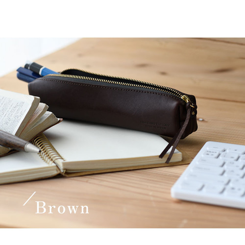 ソフトオイルレザー(牛革)を使用したペンケース ペンケース F & L