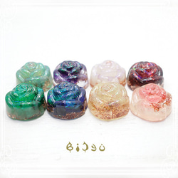 Bishu [Made-to-order] Mini rose type orgonite 8種加工選項也可用！ de-15-b 第3張的照片