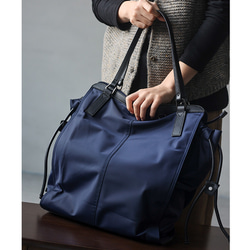 四季の永遠の定番！軽くて使いやすいトートバッグ #青です 2枚目の画像