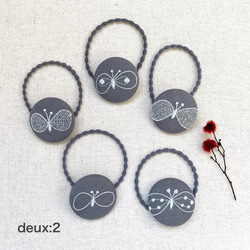 リバティ パッチン留め（オーバル L/7cm ）カペル (B) ヘアピン deux:2  