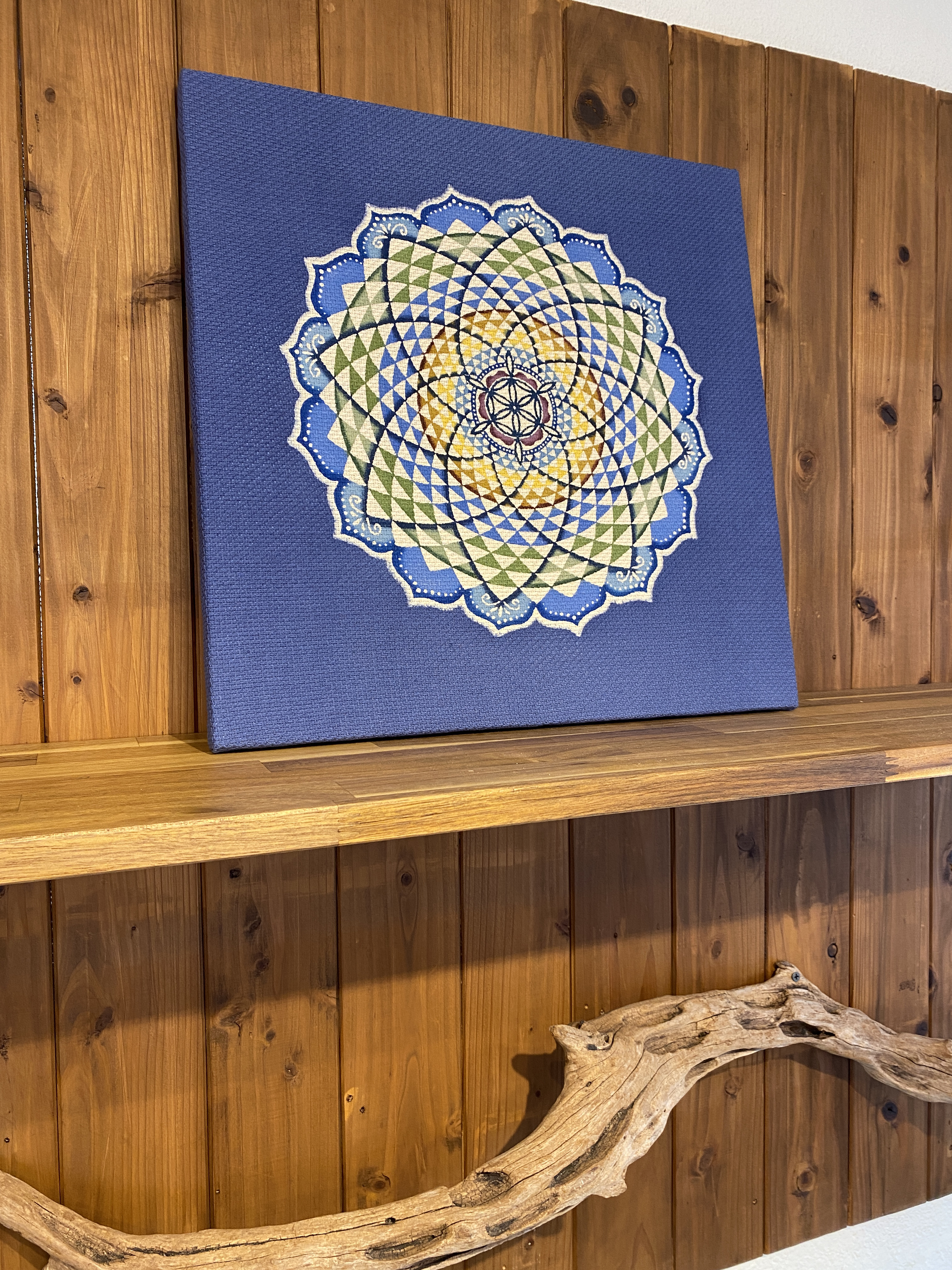 紅型ファブリックパネル⑤地球