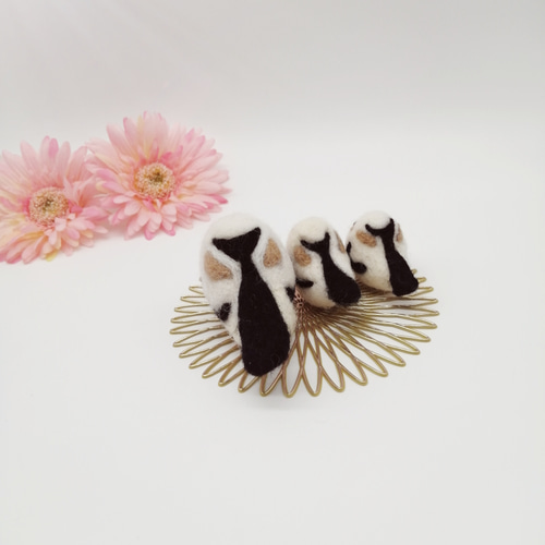 羊毛フェルトシマエナガ の置物 4羽セット 【公式通販】