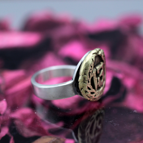 13階段の死刑台｜ヴィンテージ｜スプーンリング｜シルバー｜真鍮