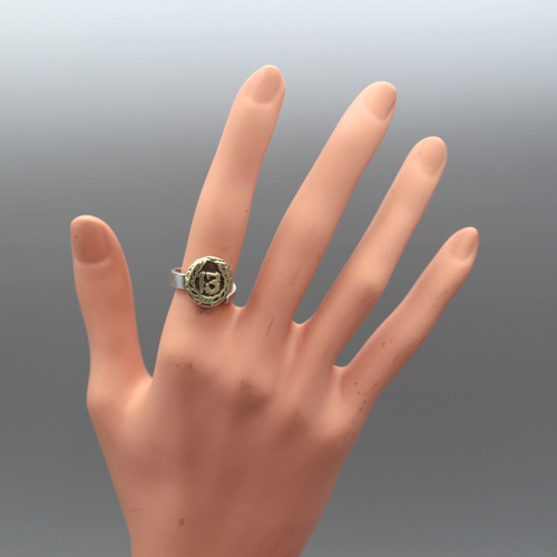 13階段の死刑台｜ヴィンテージ｜スプーンリング｜シルバー｜真鍮