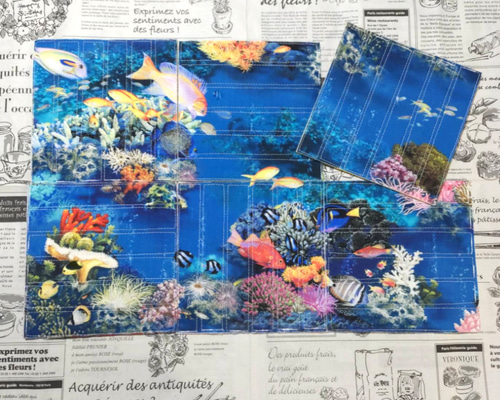 【知育・パズル】海洋テーマの水彩コラージュ作品 fe3bb41f1b11a1730c41e0f022f213