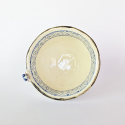ご飯茶碗　雲と唐子　手びねり　オリジナル陶器 6枚目の画像
