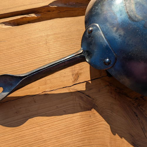 受注生産】鍛造鉄の中華鍋打出し25cm 鉄のフライパン 片手鍋 北京