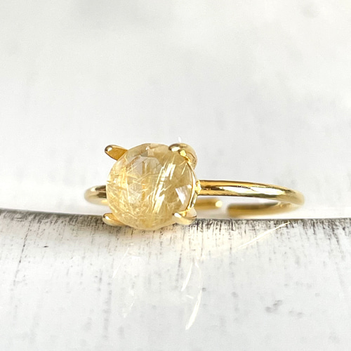 ISHI Jewelry ルチルクォーツ リング ルチルクォーツ リング / Rutilated Quartz Ring | iichi 日々の