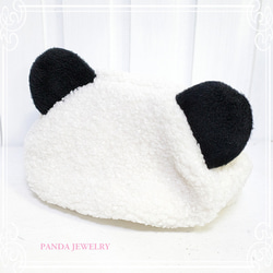 PANDA JEWELRY　もこもこパンダポーチ　de-12-pj-p-098 1枚目の画像