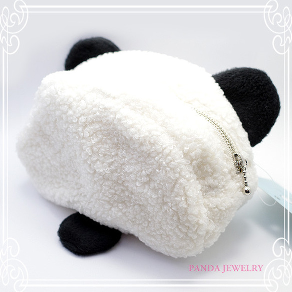 PANDA JEWELRY　もこもこパンダポーチ　de-12-pj-p-098 2枚目の画像