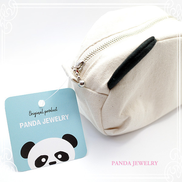 PANDA JEWELRY　キャンパス地パンダポーチ　de-12-pj-p-099 5枚目の画像