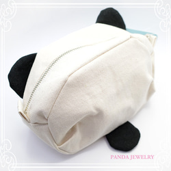 PANDA JEWELRY　キャンパス地パンダポーチ　de-12-pj-p-099 2枚目の画像