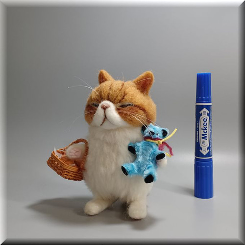 くせっ毛♡エキゾチック子猫ちゃん♡黒猫♡アートドール♡ぬいぐるみ♡ く日はお得♪ ふにゃっくた♡やわにゃわ♡エキゾチック子猫
