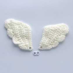 手編みの天使の羽♡ニューボーンフォト・ハーフバースデー 8枚目の画像