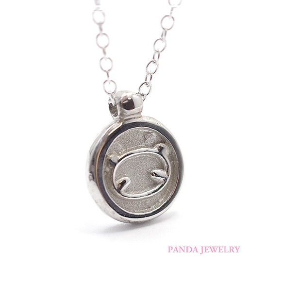 PANDA JEWELRY [SV925] 熊貓硬幣項鍊 de-12-pj-p-096-s 第7張的照片