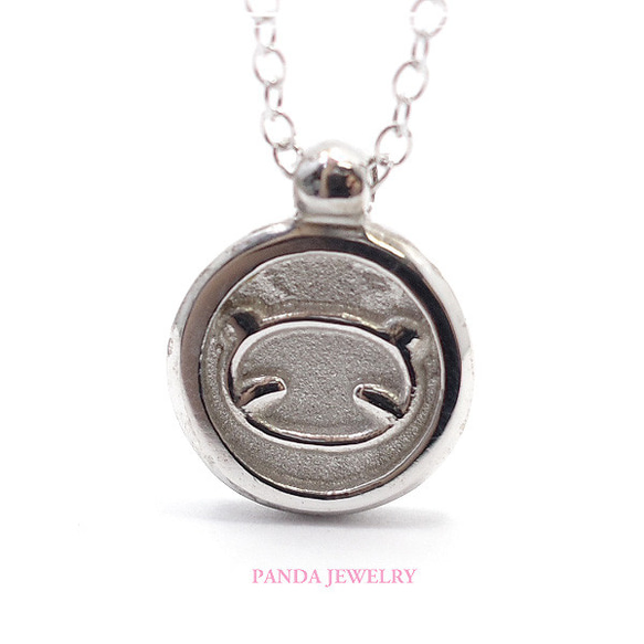 PANDA JEWELRY [SV925] 熊貓硬幣項鍊 de-12-pj-p-096-s 第6張的照片