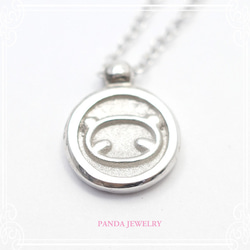 PANDA JEWELRY 　[SV925]パンダコインネックレス　de-12-pj-p-096-s 8枚目の画像