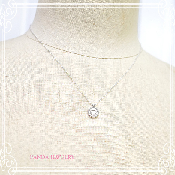 PANDA JEWELRY [SV925] 熊貓硬幣項鍊 de-12-pj-p-096-s 第5張的照片