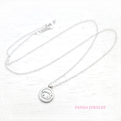 PANDA JEWELRY 　[SV925]パンダコインネックレス　de-12-pj-p-096-s 2枚目の画像