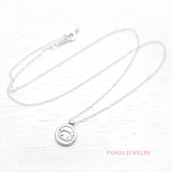 PANDA JEWELRY [SV925] 熊貓硬幣項鍊 de-12-pj-p-096-s 第2張的照片