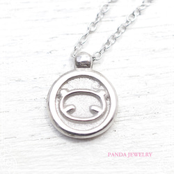 PANDA JEWELRY 　[SV925]パンダコインネックレス　de-12-pj-p-096-s 4枚目の画像