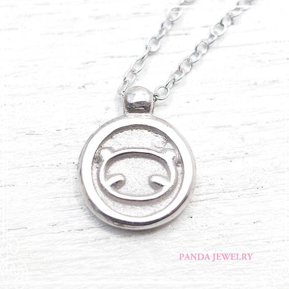 PANDA JEWELRY [SV925] 熊貓硬幣項鍊 de-12-pj-p-096-s 第4張的照片