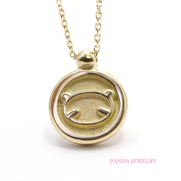 PANDA JEWELRY 　[K18]パンダコインネックレス　de-12-pj-p-096-g 6枚目の画像