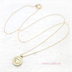 PANDA JEWELRY 　[K18]パンダコインネックレス　de-12-pj-p-096-g 2枚目の画像