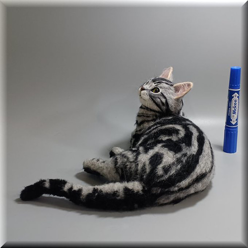 新品羊毛フェルト ハンドメイド アメリカンショートヘア