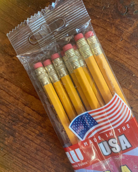 【Made in USA 】消しゴム付HB鉛筆　8本入り 4枚目の画像