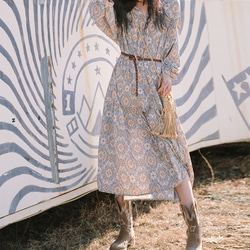 ★無料丈カット★長袖ロングワンピース 4枚目の画像