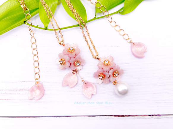 花びらゆれる桜のネックレス 6枚目の画像