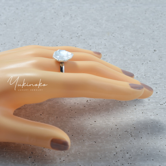 伊莉莎白花園 [Tekka] 巴洛克珍珠戒指 天然珍珠 RH003 第4張的照片