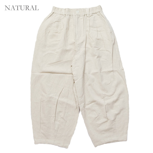 ✨30％OFF✨コットンリネンツイルタックボールパンツ vent blanc