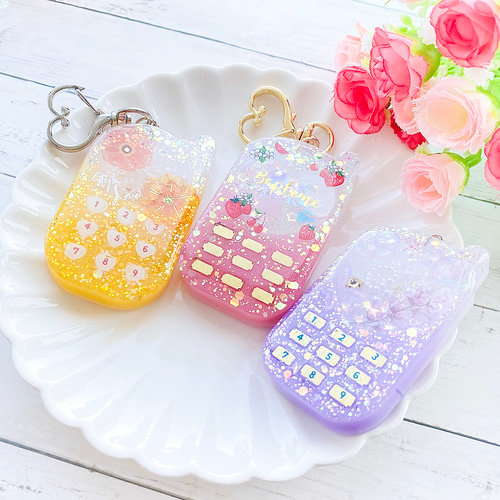 選べる☆ガラケーのシェイカーキーホルダー しゃかしゃか