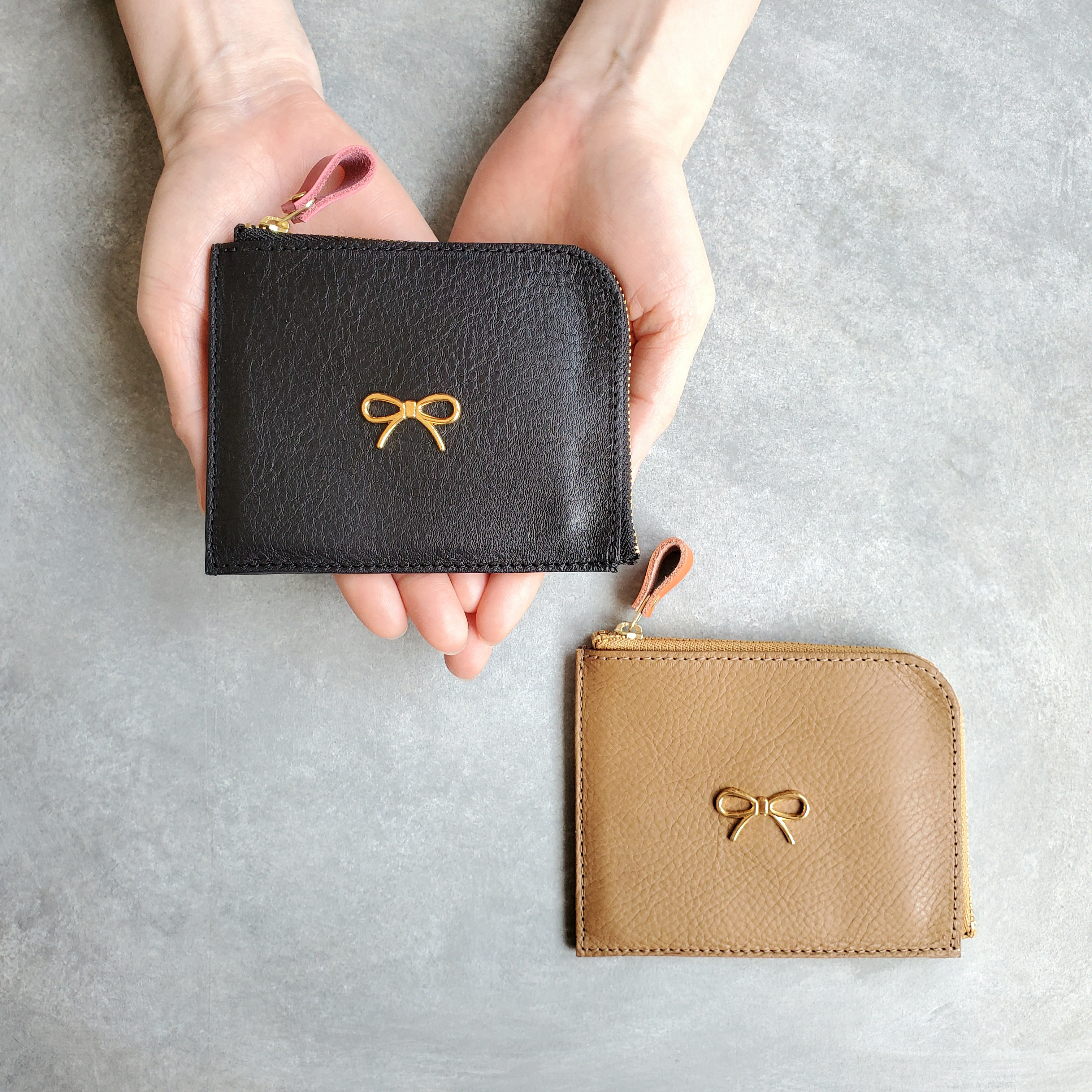 creemaコンパクト財布 コンパクトウォレット 三つ折り財布 小さい財布 革 レザー