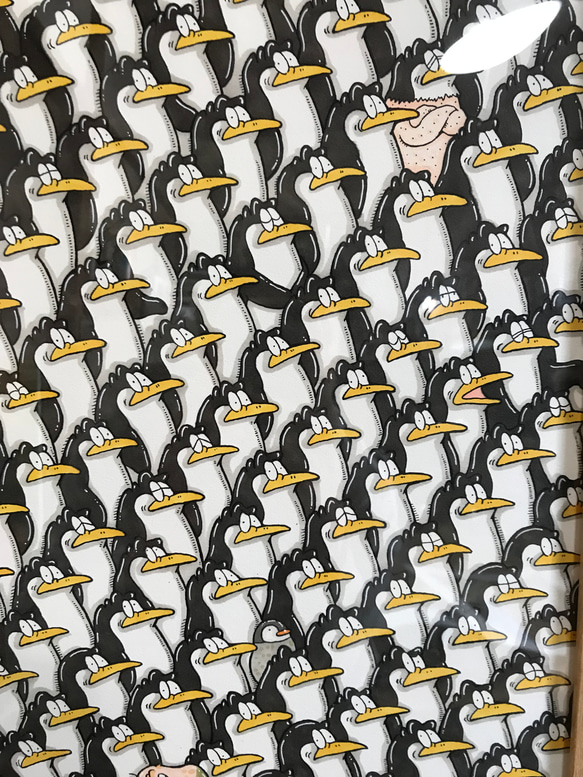 『KARAAGE』ペンギン　アート　イラスト　絵　原画　マーカー 9枚目の画像