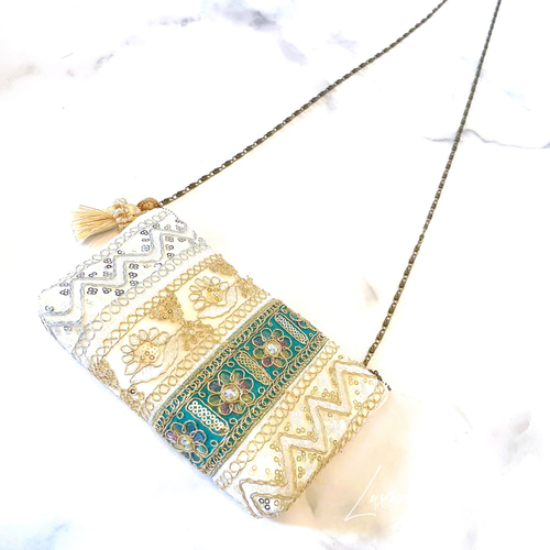 daisy＊ インド刺繍ポシェット 2点 ハンドメイド 楽天市場