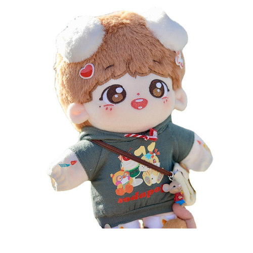 獣耳付け男の子 20cm 着せ替えぬいぐるみ 無属性 コン ジュン
