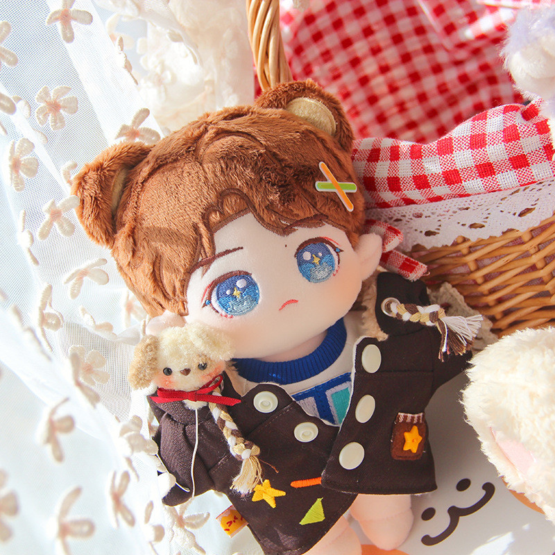 ご確認用(王一博 ぬいぐるみ 20cm お洋服 着せ替え ハンドメイド) 20CM ぬいぐるみ用服 4点セット 王一博の多彩な四角いセーター