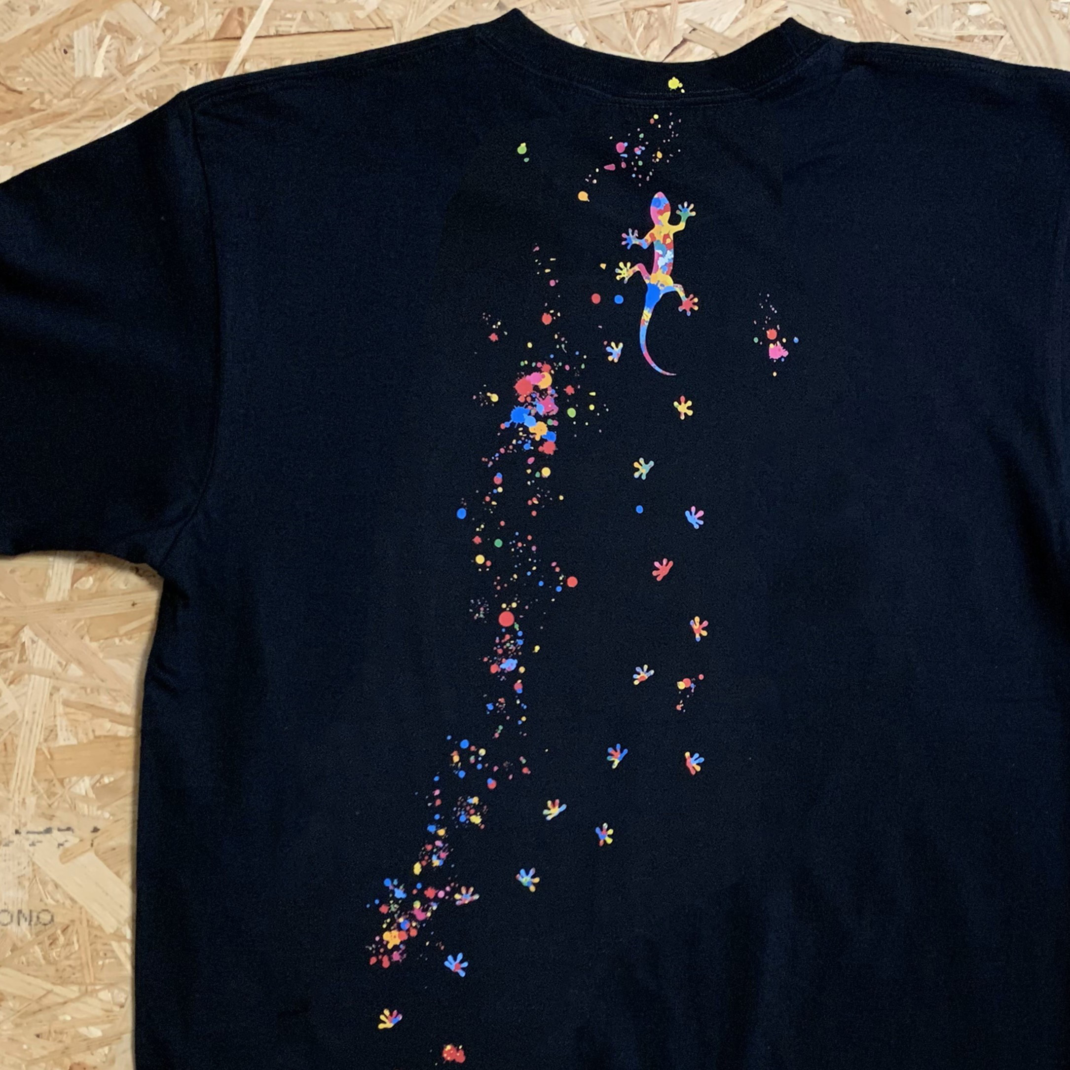 スプラッシュやもり / フルグラフィック / 半袖Tシャツ【受注製作】