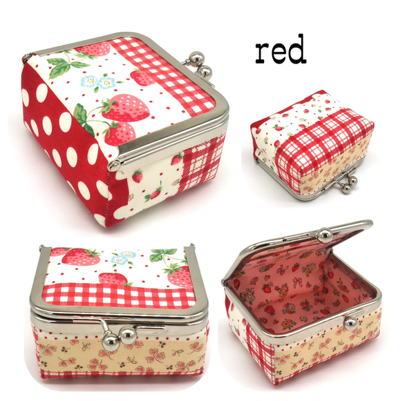 全 4 色 ◇ 小 BOX 扣袋 ☆ 草莓 ◇ 第3張的照片