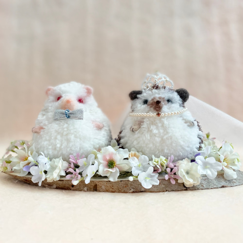 ハリネズミのウェルカムドール ウェディングドール ウェルカムボード