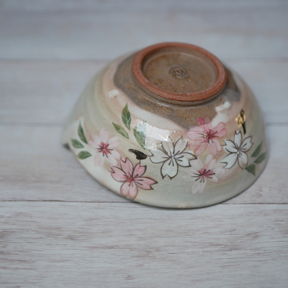 京焼・清水焼　色絵　とんすい　小鉢（桜） 2枚目の画像