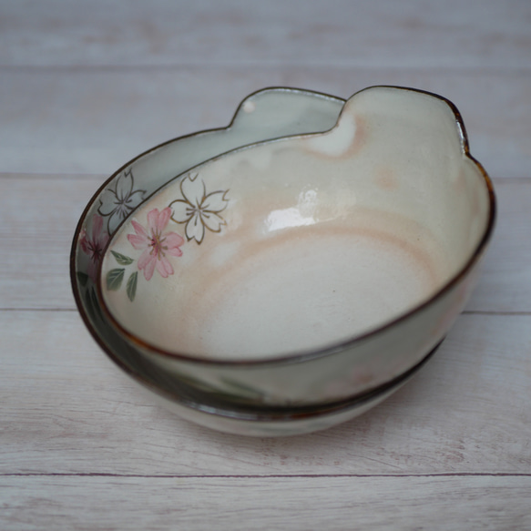 京焼・清水焼　色絵　とんすい　小鉢（桜） 5枚目の画像