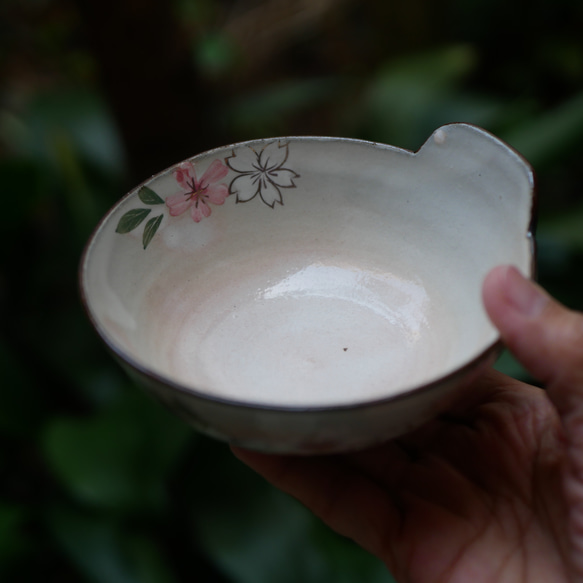 京焼・清水焼　色絵　とんすい　小鉢（桜） 1枚目の画像