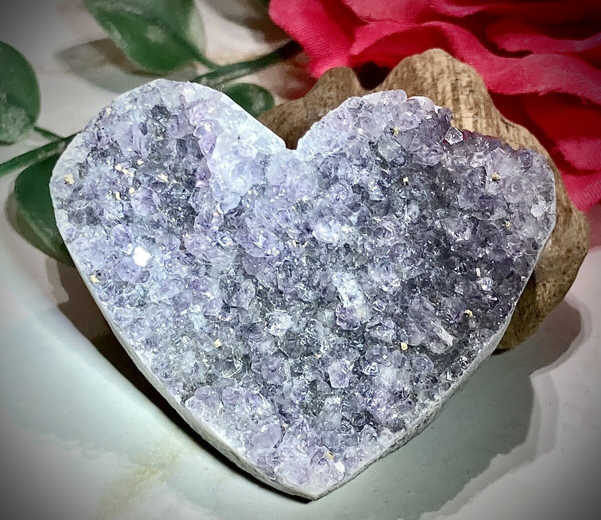 ✴️アメジストクラスターハート 天然石