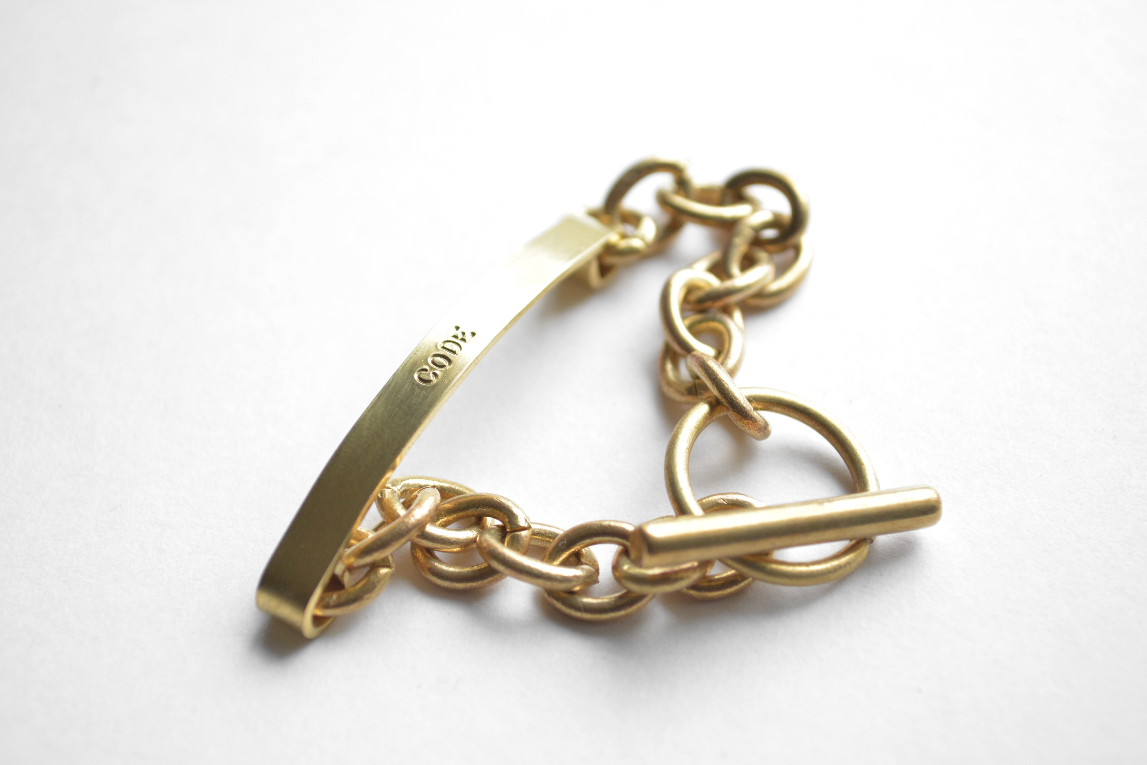 クレッシェンドブレスレット小1コマプラス刻印あり